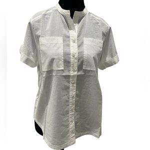 NYDJ Short Sleeve Cotton Blouse XS New With Tag